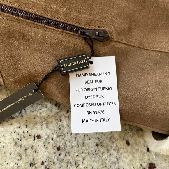 Made In Italy High Suede Shaft Sherpa Cuff Boots from NAPOLEONI - Picture 7 of 11